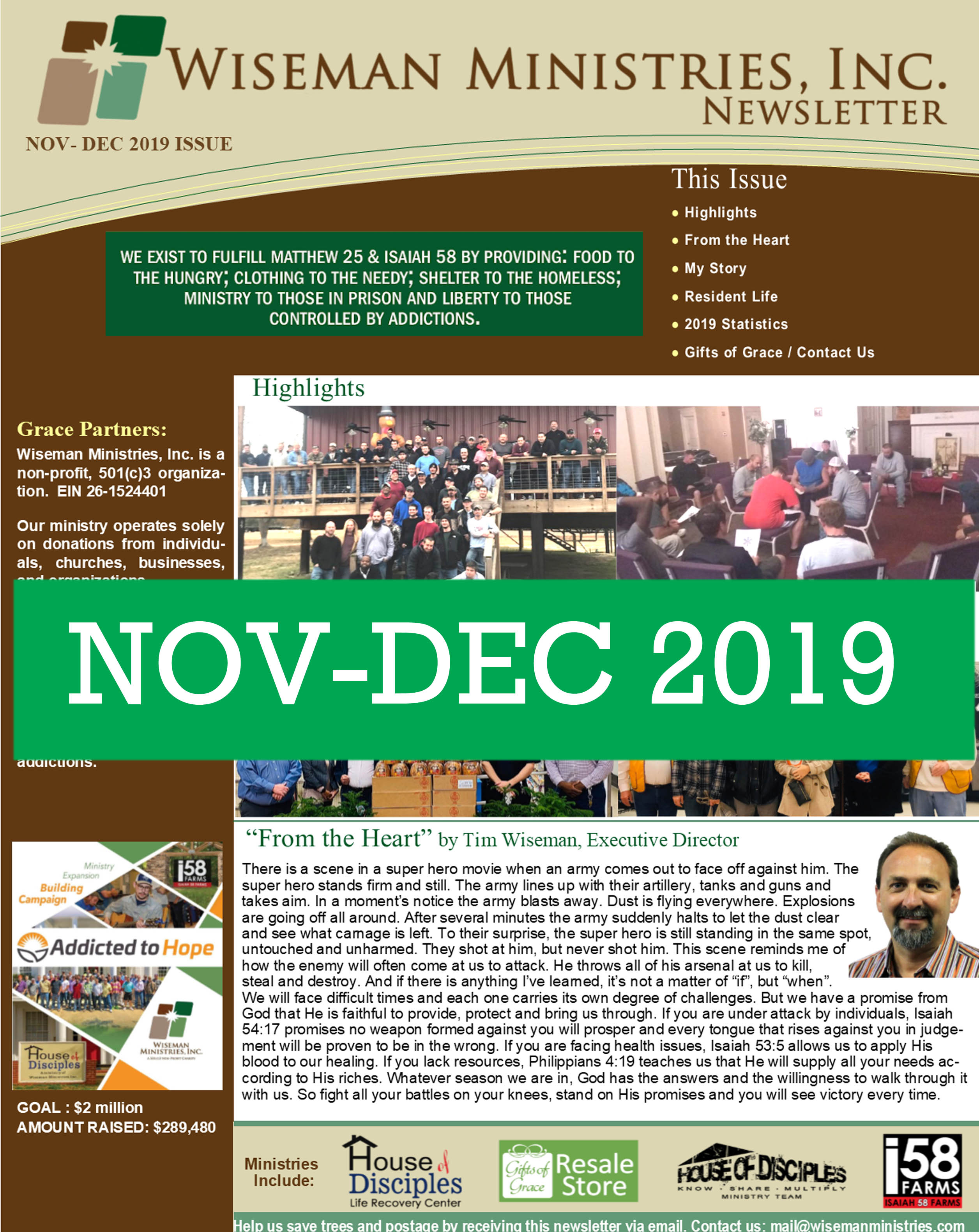 NOV DEC 2019 Newsletter
